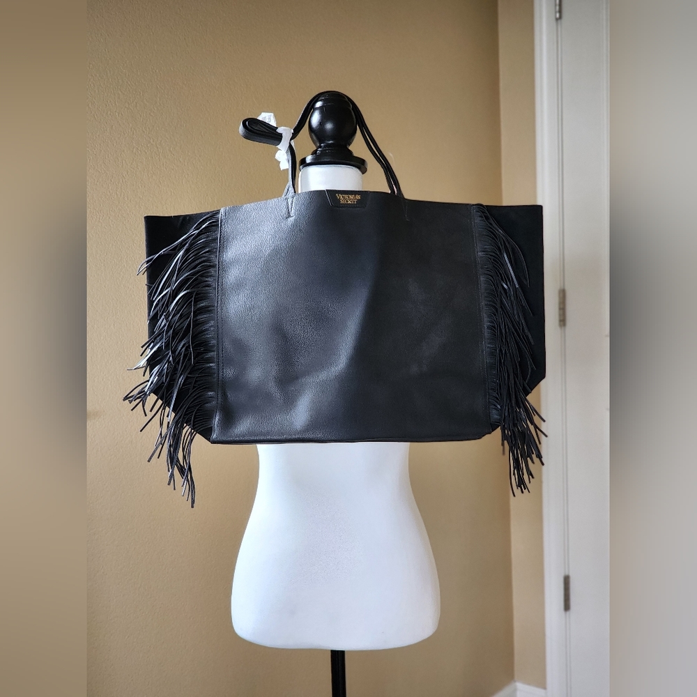 Victoria’s Secret Faux Leather Fringe Tote Bag